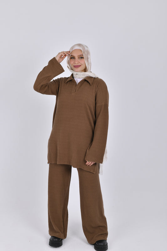 Tricot Set in Brown